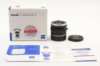 RARE Carl Zeiss Biogon T 28mm F/2.  8 Black ZM Leica M JAPAN 0337 8