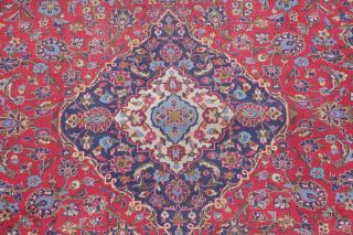 Vintage 8x11 One - of - a - kind Traditional Floral Area Rugs Hand - Knotted RED 4