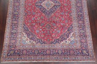 Vintage 8x11 One - of - a - kind Traditional Floral Area Rugs Hand - Knotted RED 5