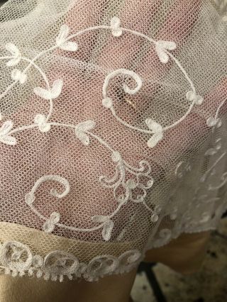 Antique Victorian 1900s handmade lace silk satin wedding dress 6