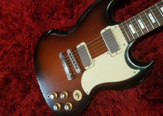 2012 Gibson Sg Special 70s Tribute Vintage Sunburst Satin