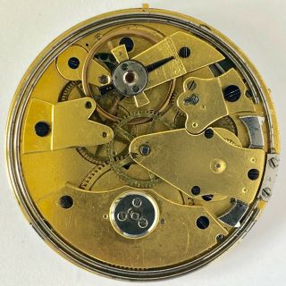 Antique Quarter Repeater Cylinder Movement Signed F.  Pernetti A Geneve On Dial.