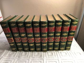 Complete Writings Of Oscar Wilde 10 Vol 130 / 1905 - 1909 (rare) Great Cond.