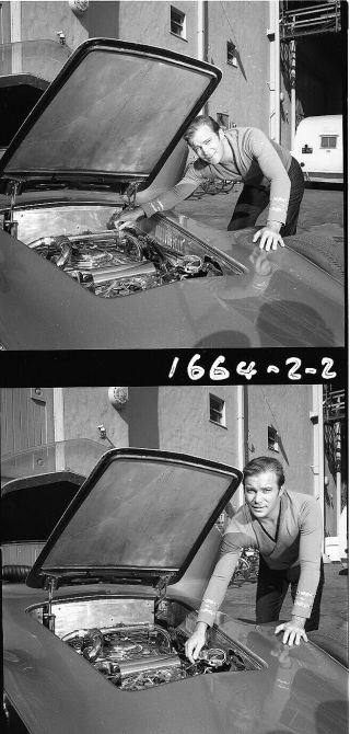 8 Star Trek William Shatner 1967 Vintage 120 Mm & 4 X 5 Negative Transparencies
