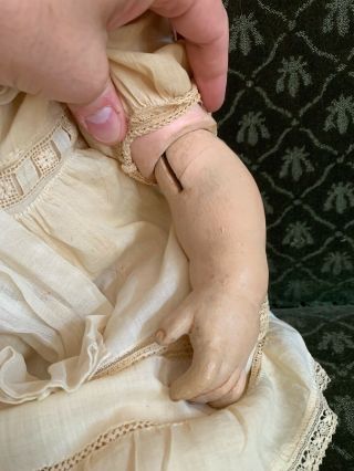 Huge Antique German Bisque George Borgfeldt Character Toddler Baby Doll 26 In. 4