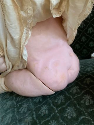 Huge Antique German Bisque George Borgfeldt Character Toddler Baby Doll 26 In. 8