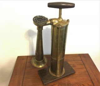 Vintage Brass Tyfon Swedish Hand Pump Fog Horn