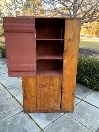 Antique Wall Cupboard Jelly Cabinet Vintage Pantry Cabinet Farmhouse Cabinet