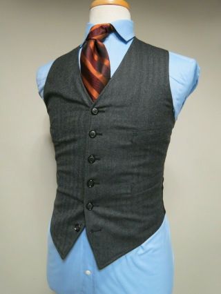 Classic VTG Union Made J Press Three piece English Tweed Herringbone suit 40 R 4