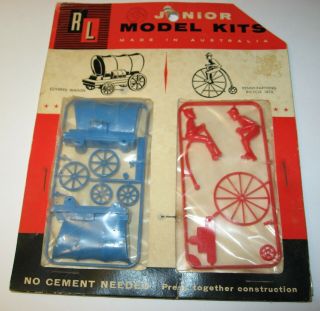 Rare Vintage 1962 R&l Junior Model Kit,  On Card.  1st Issue.