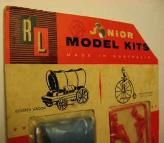 Rare Vintage 1962 R&L Junior Model Kit,  on card.  1st issue. 5
