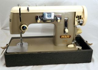 Pfaff 139 Vintage Sewing Machine - Heavy Duty High Shank With Case.