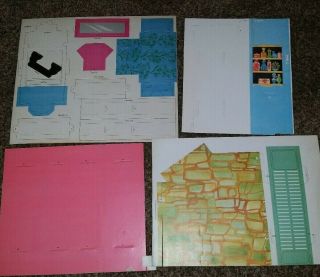 Vtg American Character Tressy 4.  5 room Penthouse Cardboard Nos Instructions,  Box 10