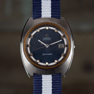 [serviced] Omega Seamaster Automatic 166.  110 Navy Blue Dial Cal.  1002 1970s
