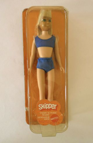 1973 Tnt Malibu Skipper W/blue Swimsuit - European Exclusive - Nrfp - Rare