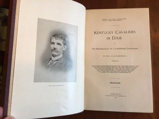 Rare 1895 Kentucky Cavaliers In Dixie,  Confederate Civil War Mosgrove 4th Ky Csa