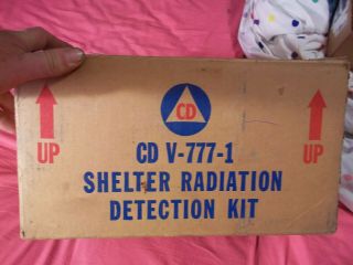 Vintage Civil Defense Cd V - 777 Shelter Radiation Detection Kit