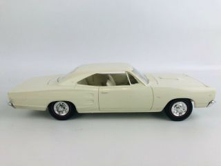 MPC 1968 White Dodge Coronet R/T Factory Built Dealer Promo Model W/ Box 4