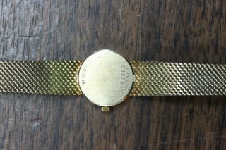 Vintage Ladies Concord 14K Yellow Gold Case and Diamond Bezel Watch 7