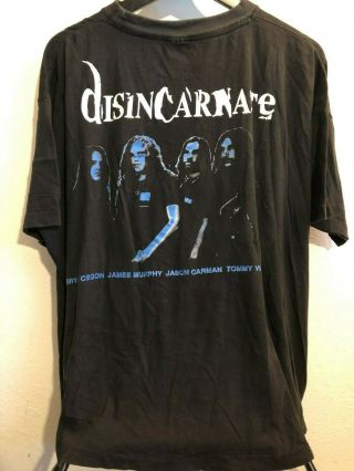 Disincarnate shirt orig vtg vintage Death metal Obituary Pestilence Athiest 2