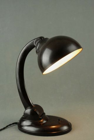 1930s E.  K.  Cole Bakelite Table Lamp Vintage Art Deco Bauhaus Modernist 40s 50s