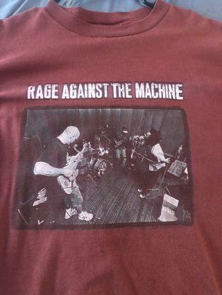 Vintage 1997 Rage Against The Machine North America Tour Tee Xl