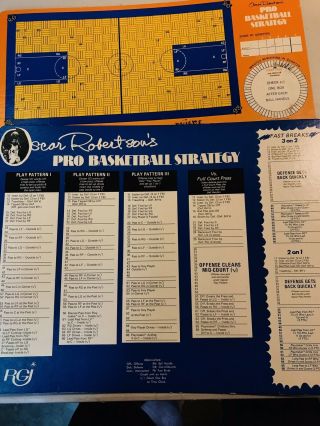 Vintage Oscar Robertson’s Pro Basketball Strategy Game.  RGI 8