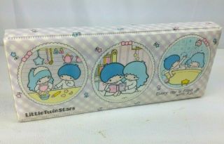 Vintage Sanrio Little Twin Stars Pencil Case 1976 Hello Kitty Co - Rare