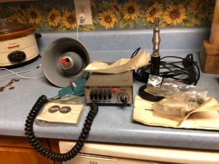 Rare Vintage Electro Sonic Tripp Lite Es - 2c Siren Box Pa And Es - 2c Speaker