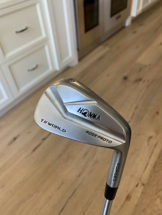 Rare Justin Rose Proto Honma Forged 3 - Pw Kbs C Taper Lite S.  2 Strong 1 Up