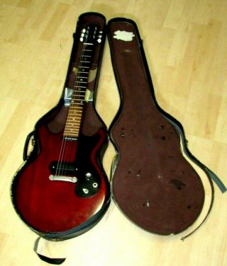 Vintage 1965 Gibson Melody Maker Red With Case Serial 281470