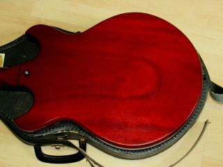 VINTAGE 1965 GIBSON MELODY MAKER RED WITH CASE SERIAL 281470 5