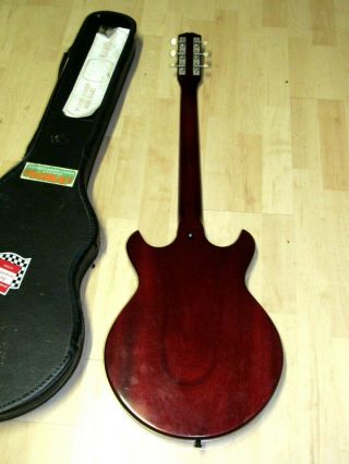 VINTAGE 1965 GIBSON MELODY MAKER RED WITH CASE SERIAL 281470 6