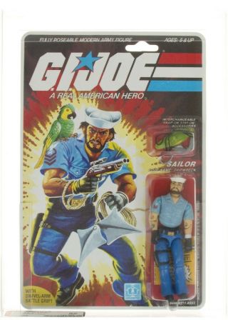 G.  I.  Joe Vintage Hasbro 1985 Series 4/34 Back Shipwreck Moc Afa 85