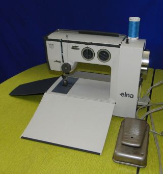 Vintage 1960 ' s Elna Lotus SP Type 35 Portable Sewing Machine Swiss Made Small 5
