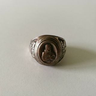 Vintage Sterling Silver Masonic Demolay Chevalier Ring Size 9 - 9.  25