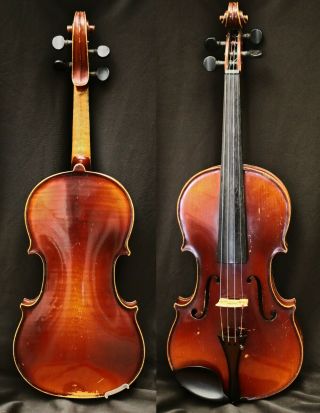 4/4 Fine100,  Years Old Antique German Violin,  Labeled Anton Zunterer Munchen1899