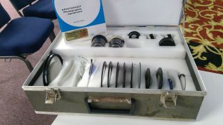 vintage Leitz Wetzlar Germany Microscope accessories kit including lenses 2