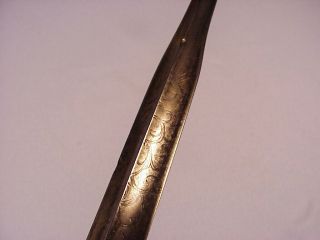 Smallsword Cut Steel hilt Rare Colichemarde Blade Silver grip NR 10