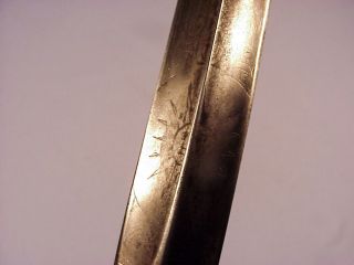 Smallsword Cut Steel hilt Rare Colichemarde Blade Silver grip NR 9