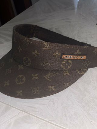 Vintage Louis Vuitton Monogram Visor Cap Hat Adjustable 1980s 100 Authentic