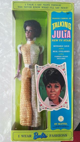 Vintage Talking Julia Barbie Doll Brand Complete 1968