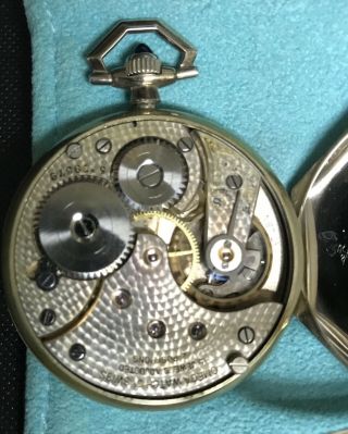 Antique OMEGA 14k Gold Octagonal Open Face Pocket Watch 8