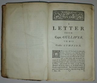 ANTIQUE RARE BOOK FIRST EDITION GULLIVERS TRAVELS 1735,  SWIFT,  FAULKNER,  DUBLIN 3
