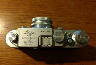 Leica IIIf Vintage 35mm Camera & Summitar 5cm 1:2 Lens - Leitz Germany Red Dial 4