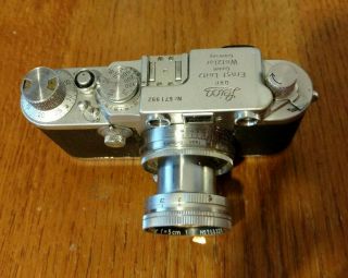 Leica IIIf Vintage 35mm Camera & Summitar 5cm 1:2 Lens - Leitz Germany Red Dial 6