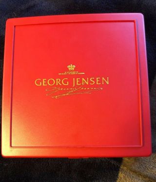 Vintage Georg Jensen Juleuro 1991 Gold Plated Christmas Ornament Made In Denmark 5