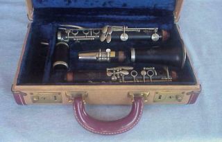 Vintage Leblanc Wood Clarinet With Case - C B - Paris France