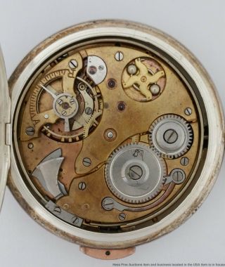 Utmost German Style Quarter Hour Repeater Hunter Pocket Watch to Fix 4