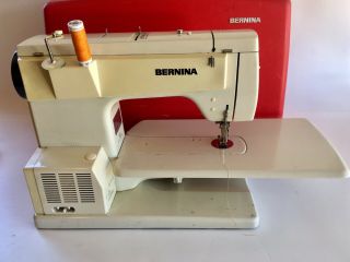 Vintage 1980’s Bernina Record 830 Sewing Machine With Red Case 7